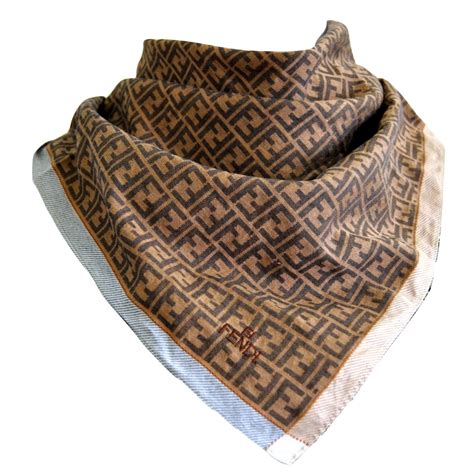 silver fendi scarf|Fendi scarf women's.